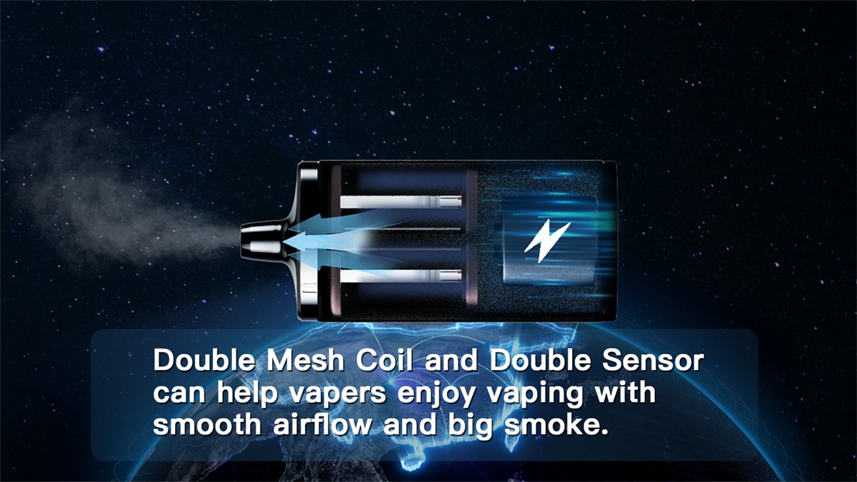 ONCE 12000口一次性电子烟，肺吸和口吸，可调气流