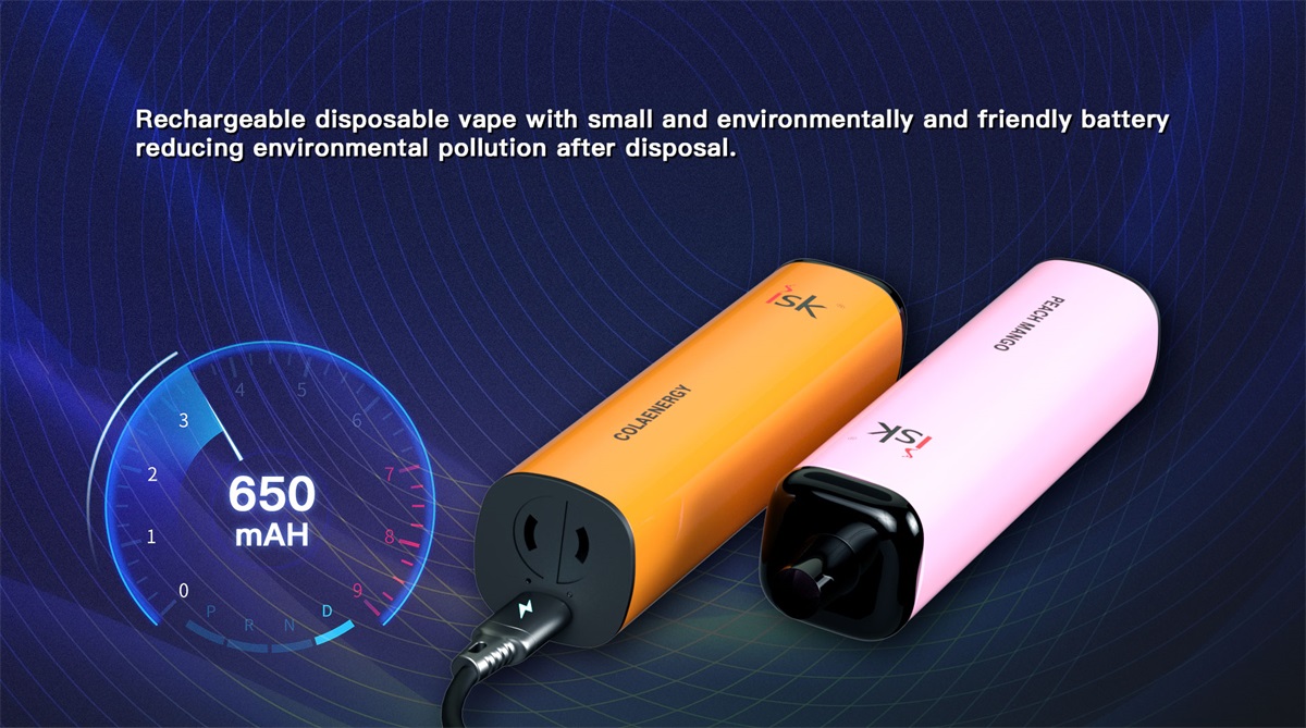 ISK047 可調節氣流和可充電電池一次性電子煙5000口
